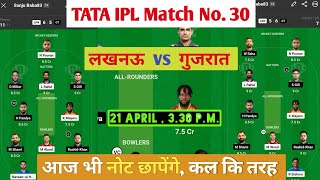 GT vs LKN dream11 team | LKN vs GT | Lucknow super giants vs Gujrat titans match prediction Today.