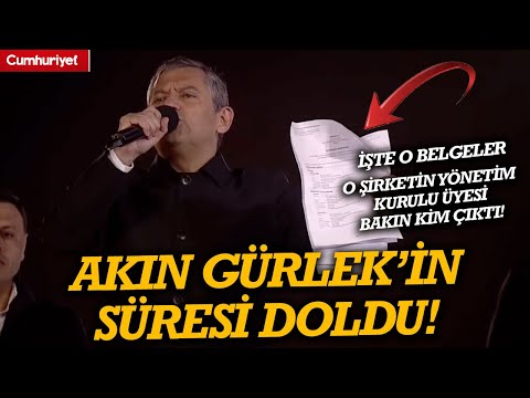 The deadline he gave Akın Gürlek has expired! Özgür Özel revealed those documents: WHAT WILL HAPP...