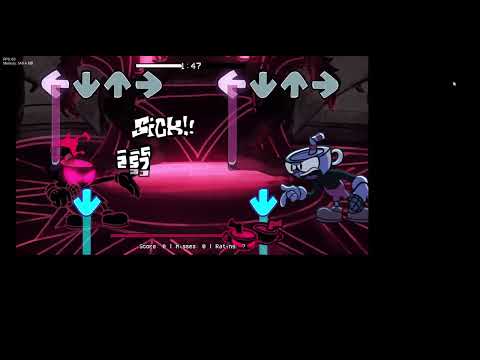 Confronting your nightmare self (Confronting yourself but nightmare Cuphead and Cuphead sing it)