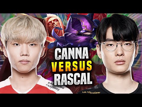 CANNA vs RASCAL - T1 Canna Vladimir vs GEN Rascal Kennen in KR SOLOQ!