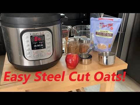 Instant Pot Steel Cut Oats w/ Apple & Cinnamon