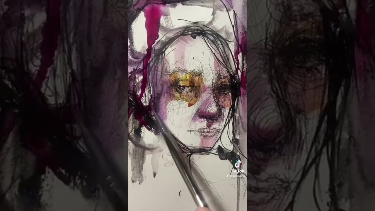 Watercolor / Ink Portrait