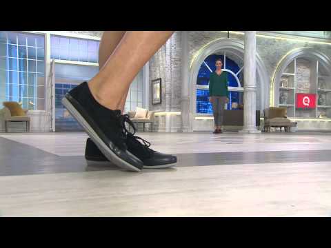 Clarks Leather Lace-up Sneakers - Lorry Grace with Jane Treacy