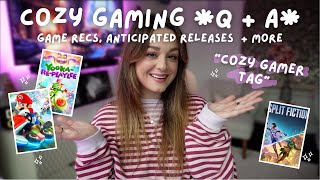 cozy gaming Q&A 🎮 💕 | game recommendations, new releases + more (cozy gamer tag)