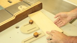 Démonstration d&rsquo;un gabarit de coupe au banc de scie