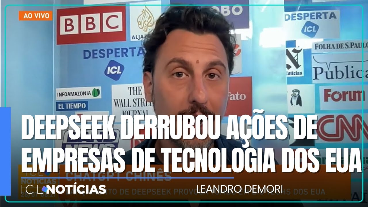 Demori: DeepSeek derrubou ações de empresas de tecnologia dos EUA por fazer mais com muito menos