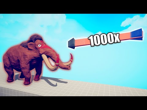 MAMMOTH vs 1000x OVERPOWERED UNITS - TABS | Totally Accurate Battle Simulator 2025