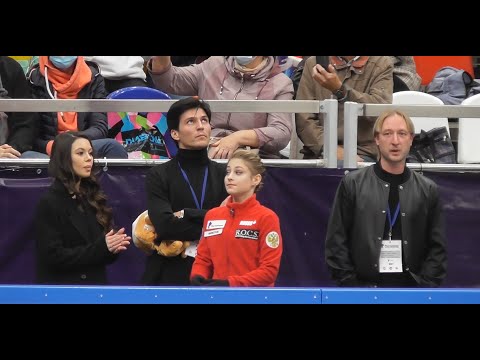 Алена Косторная, Евгений Плющенко, Сергей Розанов, Елена Ильиных. Прокаты 2020-2021 Ангелы Плющенко