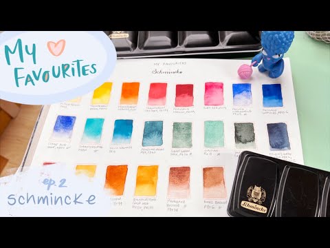 My favourite Schmincke Horadam watercolour paints!