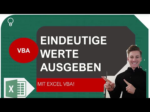 Einzigartige Werte aus Datensatz mit Excel VBA ausgeben I Excelpedia