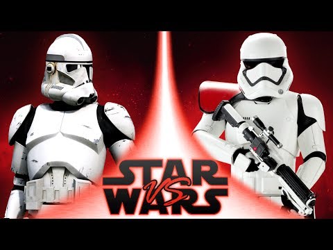 Clone Troopers VS First Order Stormtroopers | Star Wars VS