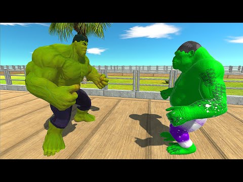 HULK VS GORO HULK DEATH RUN - Animal Revolt Battle Simulator