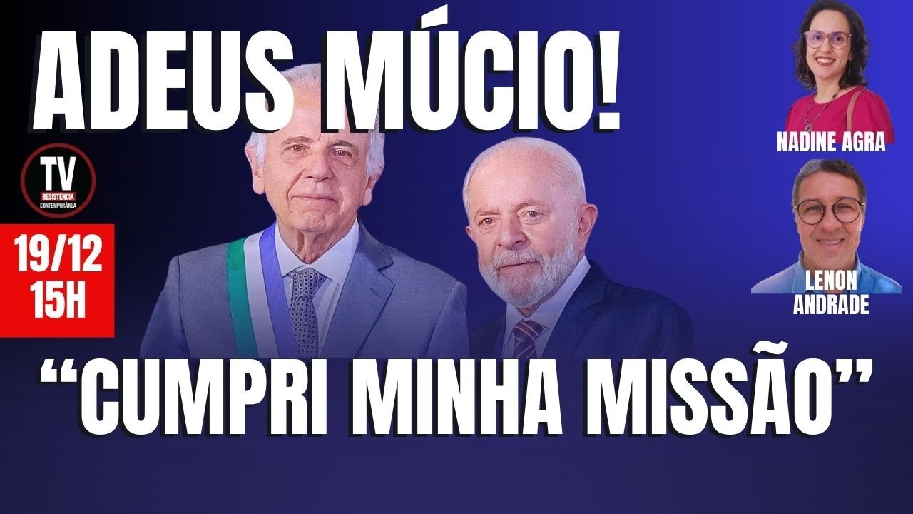 [LIVE] ATENÇÃO! MÚCIO SINALIZA DEMISSÃO; ALCKMIN PODE IR PARA A DEFESA! (19/12/2024)