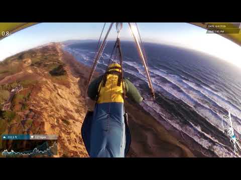 20180804b (4k) - Fort Funston - First Shear, 1500 feet