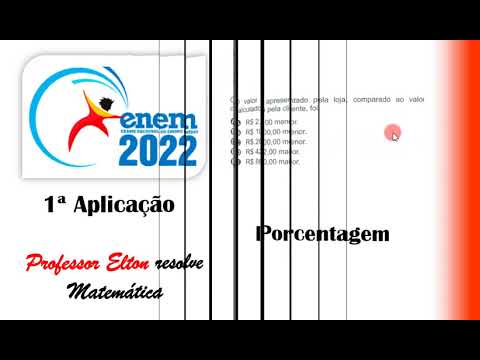 ENEM 2022 - Porcentagem - Em uma loja, o preço promocional de uma geladeira é de R$ 1000,00