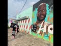 Derrick Lewis checks out this mural of him in Houston ahead of #UFC265 #Shorts