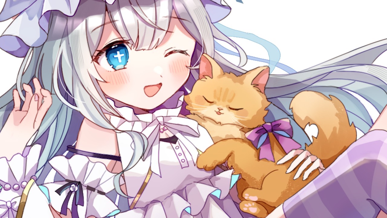 ⊹˚.  【雑談】初見/ROM歓迎┊愛猫のお誕生日なんです…🐱🍰〖 #vtuber  #月明かりの墓地にて 〗