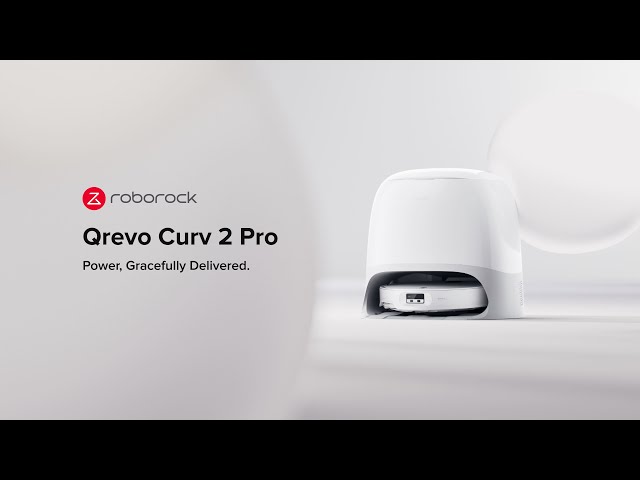 Aspirador Robô com Mopa Roborock Qrevo Curv 2 Pro Navegação Reactive AI 25.000Pa Zero-enredos Água 100°C video