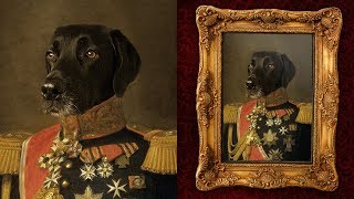 How To Make a Fun Oil Painting Pet Portrait in Photoshop