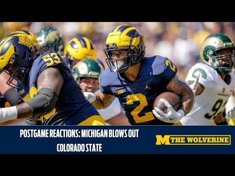 Michigan Football vs. Colorado State Postgame Reactions | Jim Harbaugh | Big Ten | The Wolverine