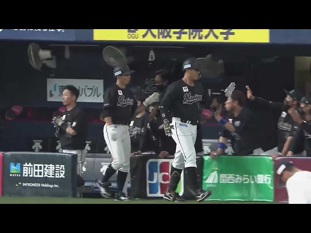 【4回表】豪快に叩き込んだ!! マリーンズ・山口航輝 追加点となる第12号2ランホームラン!! 2022年9月22日 オリックス・バファローズ 対 千葉ロッテマリーンズ