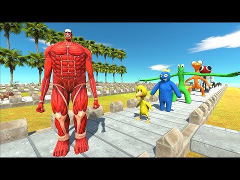 Colossal Titan Coconut Island Death Run - Animal Revolt Battle Simulator