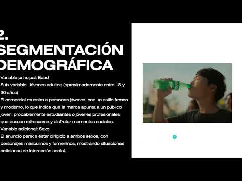 Identificar variables de segmentación del comercial de sprite "TE RE DARIA"