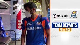 Mumbai Indians depart for RCB clash in Chepauk | टीम निकली चेपौक | IPL 2021