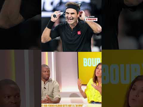 ✨ Roger Federer a une nouvelle fois émerveillé le plateau de l'EDC à l'US Open #federer #usopen