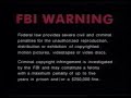 FBI Warning Red Letter Text Header From The Cats VHS Release 1998