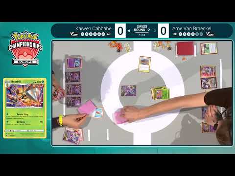 TCG Kaiwen Cabbabe Vs Arne Van Braeckel 2022 Pokémon Europe International Championships Swiss R12