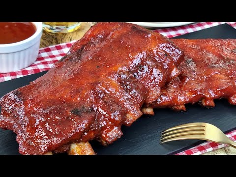 😍 Costillas de Cerdo Asadas en Salsa Barbacoa ¡Todos Me Piden La Receta! | Costillas BBQ
