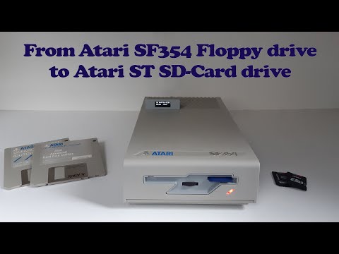 Converting Atari SF354 Floppy drive to SD-Card drive for Atari ST