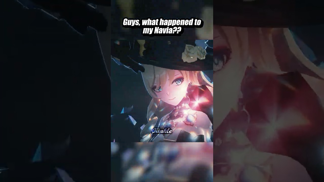 DID MY NAVIA GLITCH OR SOMETHING?? #navia #genshinimpact