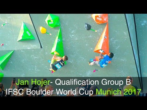 Jan Hojer - IFSC Boulder World Cup München 2017 - Qualification
