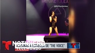 Conmoción por asesinato de concursante de &quot;The Voice&quot; | Noticiero | Noticias Telemundo