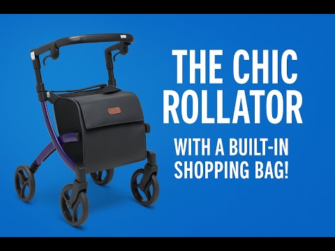 ROLLZ FLEX in Action: The Chic Rollator with a Built-In Shopping Bag!