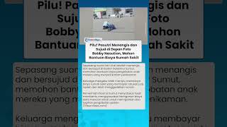 Tangis Histeris Pasutri Sujud Depan Poster Bobby Nasution Guna Mohon Bantuan Biaya Rumah Sakit
