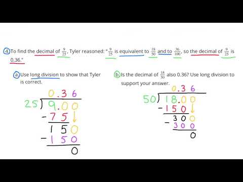 😉 6th Grade, Unit 5, Lesson 11 "Dividing Numbers that Result in Decimals" | Open Up Resources