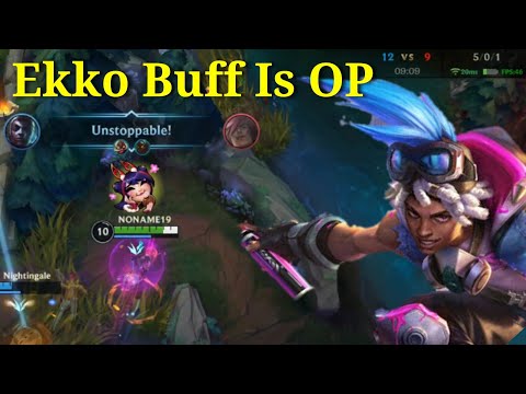 Ekko Buff Is Over Power To Jungle ! Tier S Patch 4.0A Gameplay Ekko - League of Legends: Wild Rift