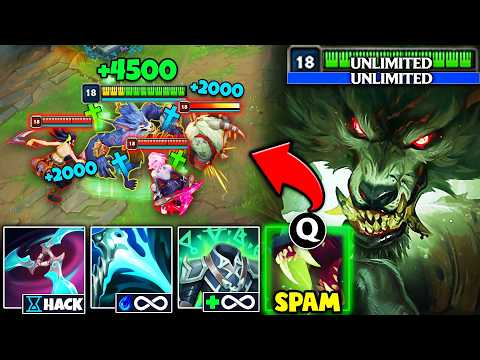 This Warwick hack gives you UNLIMITED health and mana... (YOU LITERALLY CAN'T DIE)