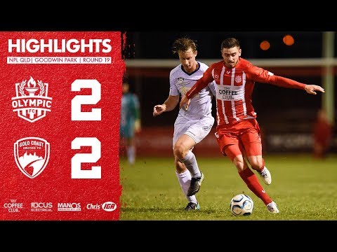 NPL QLD 2018 Round 19 - Olympic FC vs Gold Coast United Highlights