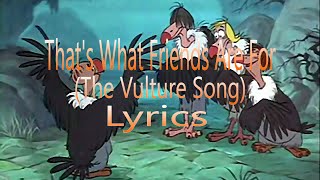 That&#39;s What Friends Are For (The Vulture Song) lyrics