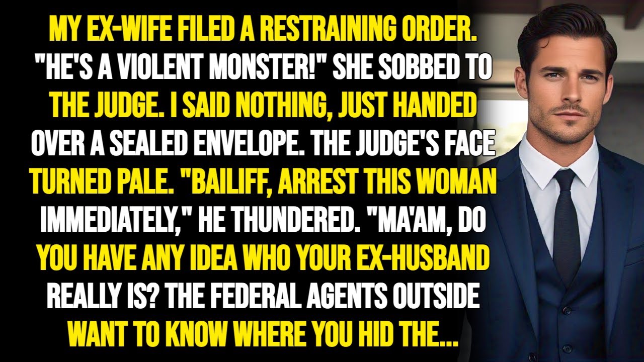 My Ex-Wife Filed a Restraining Order Against Me—Then I Handed the Judge an Envelope That Made Her...