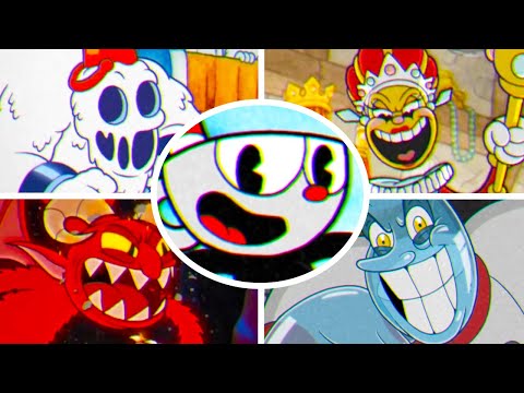 Cuphead DLC - All Bosses with Cuphead (The Delicious Last Course)