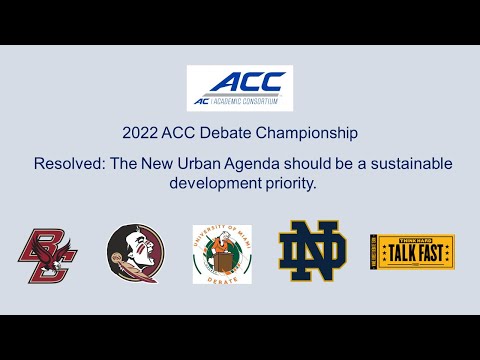 2022 ACC Debate Tournament - Awards Ceremony