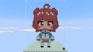 Yumeno Akari make in Minecraft