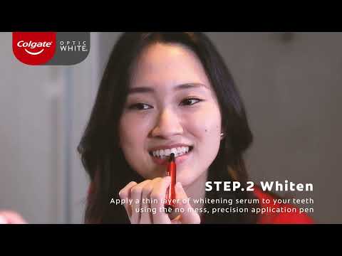 How To Use Colgate Optic White FlexLight LED Teeth Whitening Kit
