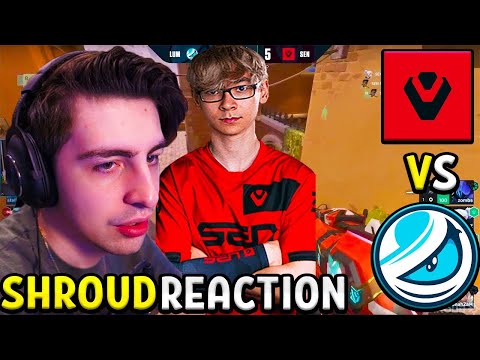 SHROUD reacts to TenZ FIRST GAME for Sentinels | SENTINELS vs LUMINOSITY - VCT Masters NA | Valorant