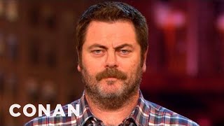 Nick Offerman's Adrenaline-Packed Cameo - CONAN on TBS